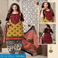 angel print cotton printed suits